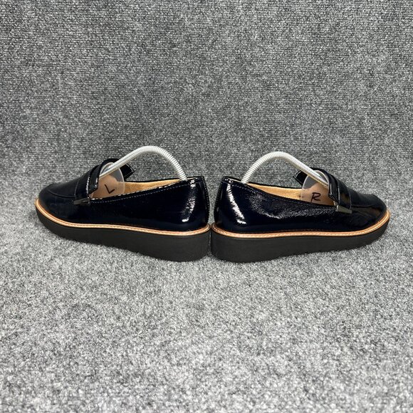 Naturalizer Adaline Loafers Womens Size 10 Dark Blue Patent Leather Slip On Shoe - Picture 6 of 12
